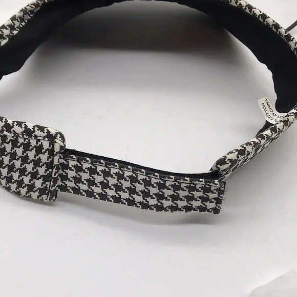 Houndstooth Women’s Velcro Adjustable Visor-100% Cotton - Picture 9 of 9